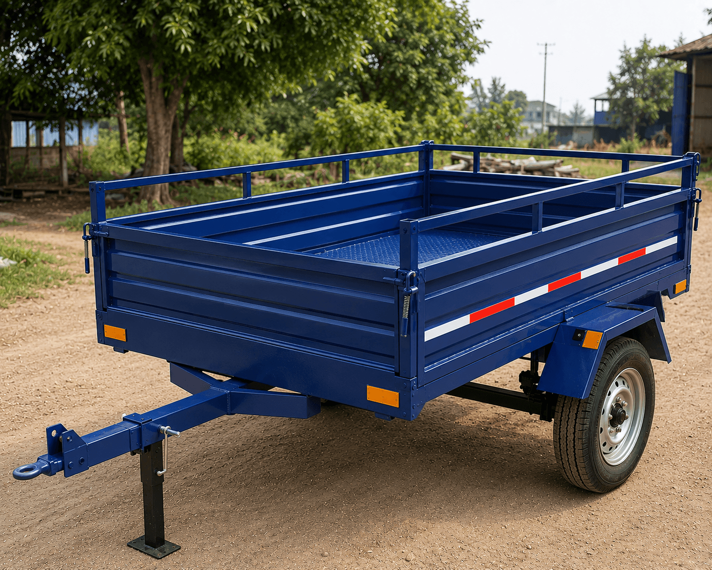 Piyush Agro Industries 2-Wheel Hydraulic Trolley