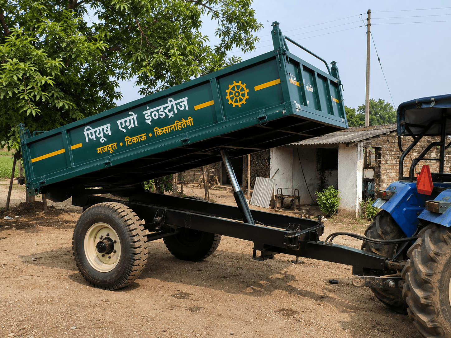 Piyush Agro Industries Hydraulic Tractor Trolley in Rajnandgaon, Chhattisgarh