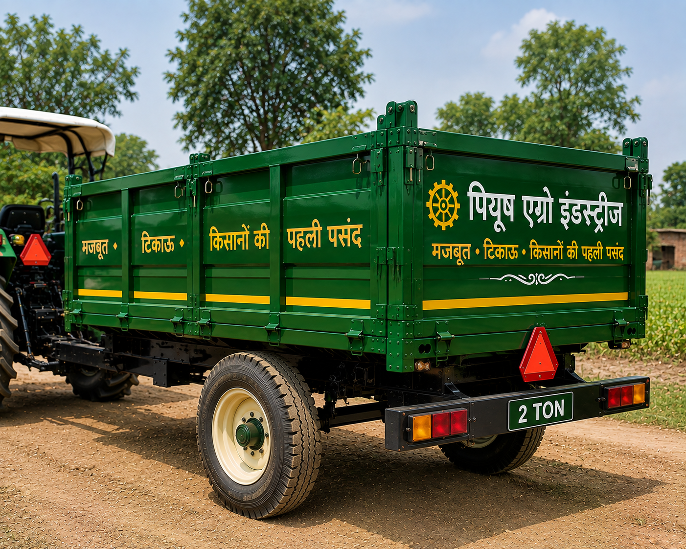 2 Ton Agriculture Tractor Trailer - Piyush Agro Industries